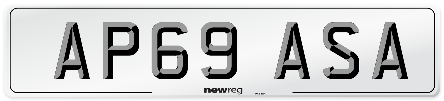 AP69 ASA Number Plate from New Reg
